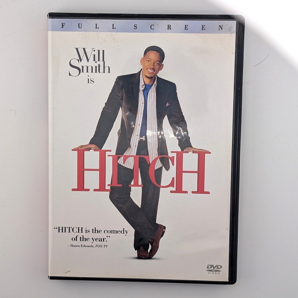 Columbia Pictures Hitch DVD Movie Will Smith Eva Mendes Full Screen Comedy